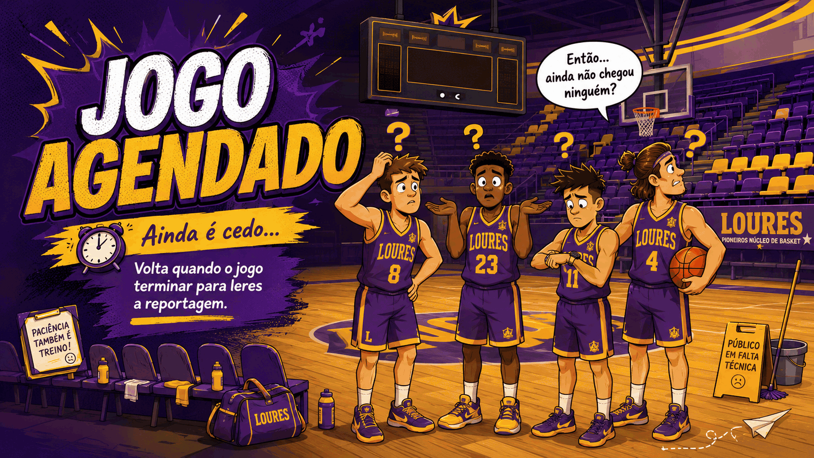 Jogo ainda não começou